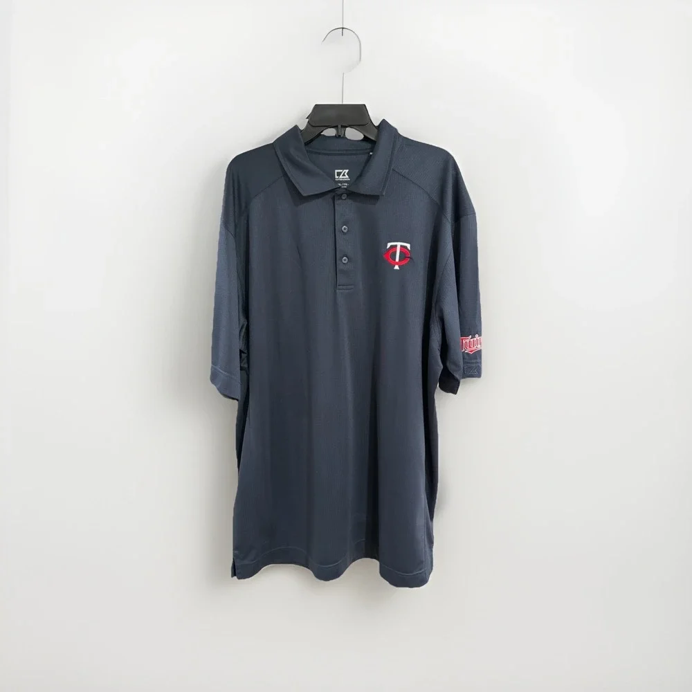 Minnesota Twins Shirt Men's‎ XXL CUTTER & BUCK Baseball MLB Golf Polo EUC A12